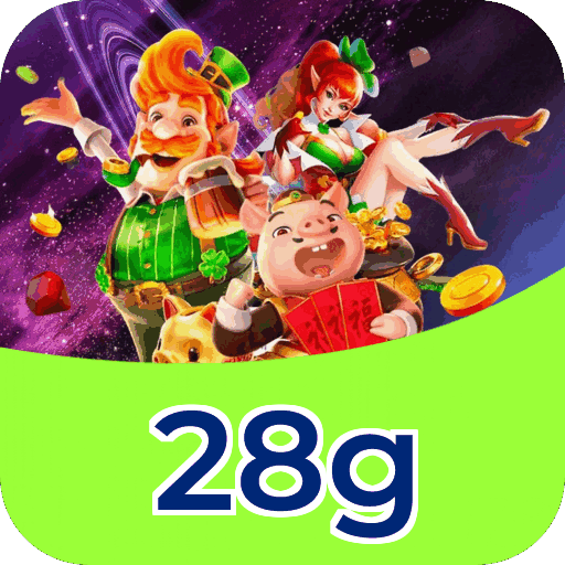 Interface do aplicativo 28g mostrando jogos disponíveis no iOS e Android